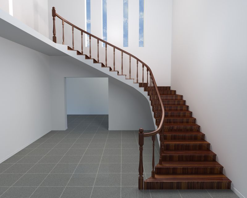 Curved Staircase Installation in Olathe, KS