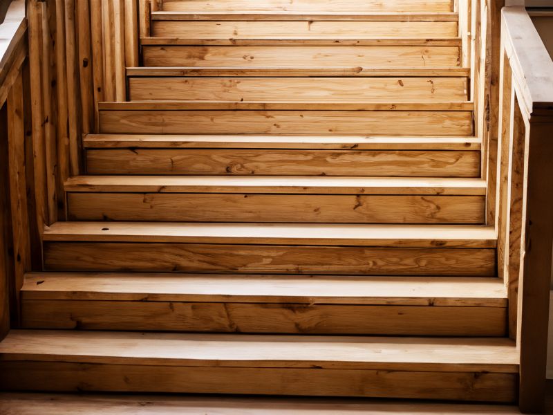 Wood Stair Railing Repair in Olathe, KS