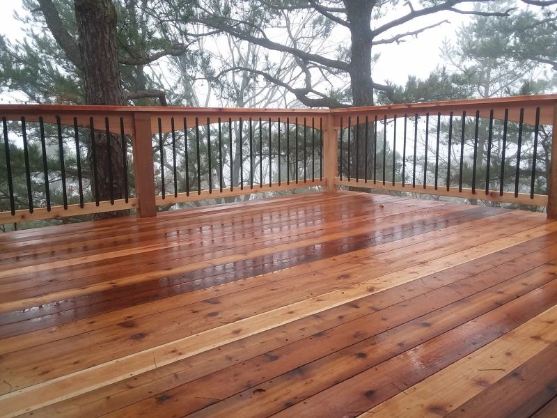 Cedar Deck Installation in Fairfield County, CT